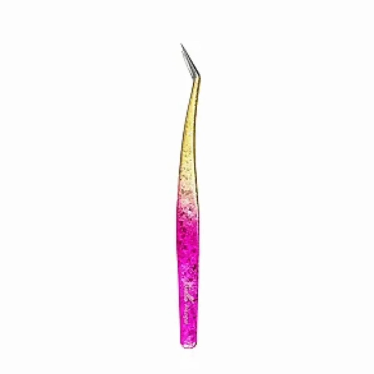 PINçA SEMI CURVA ROSA E DOURADO EXTENSãO CíLIOS