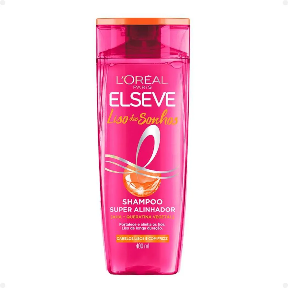 SHAMPOO ELSEVE LISO DOS SONHOS SUPER ALINHADOR 400ML