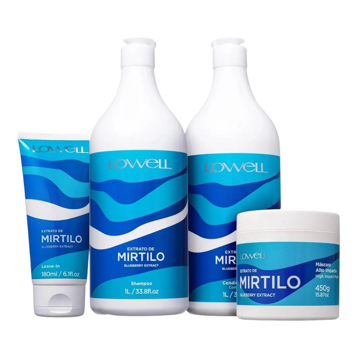 KIT LOWELL EXTRATO DE MIRTILO CUIDADO TOTAL (4 PRODUTOS)