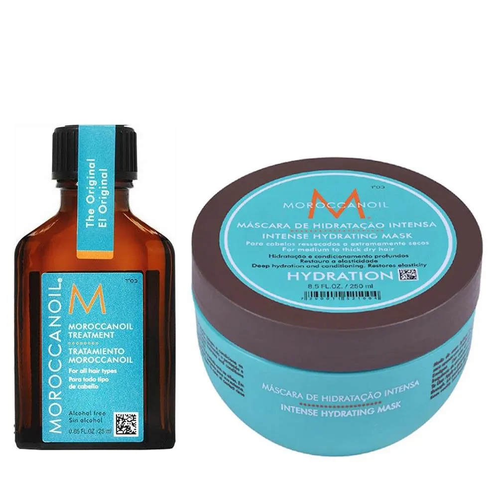MOROCCANOIL MáSCARA DE HIDRATAçãO INTENSA 250ML + ÓLEO 25ML