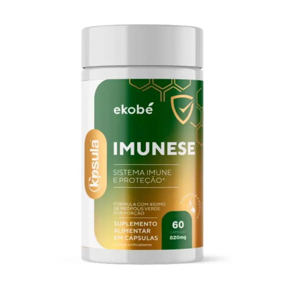 SUPLEMENTO ALIMENTAR VITAMINAS D, C IMUNESE PRóPOLIS 60 CáPSULAS