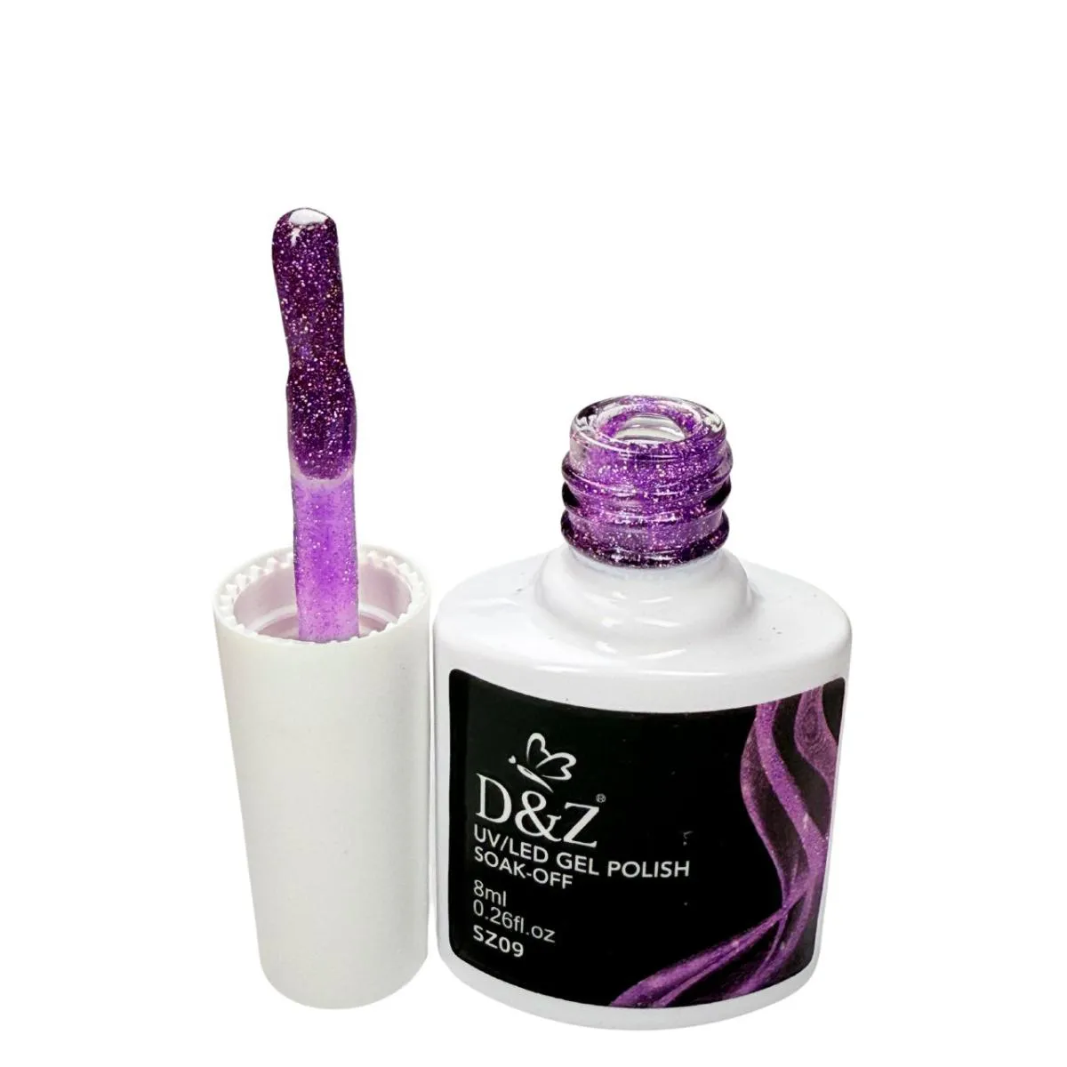 ESMALTE GEL LED/UV GLITTER REFLETIVO SZ09  8ML  - D&Z