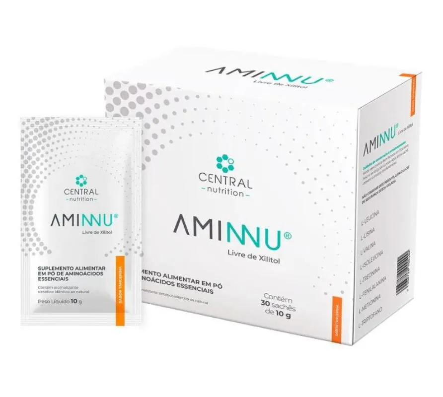 KIT 2 AMINNU® - SEM XILITOL - 10G 60 SACHêS - TANGERINA
