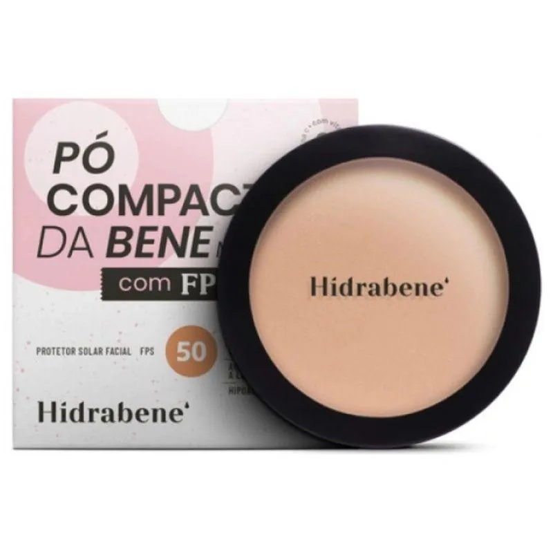 Pó COMPACTO DA BENE FPS 50 MéDIO 10G - HIDRABENE