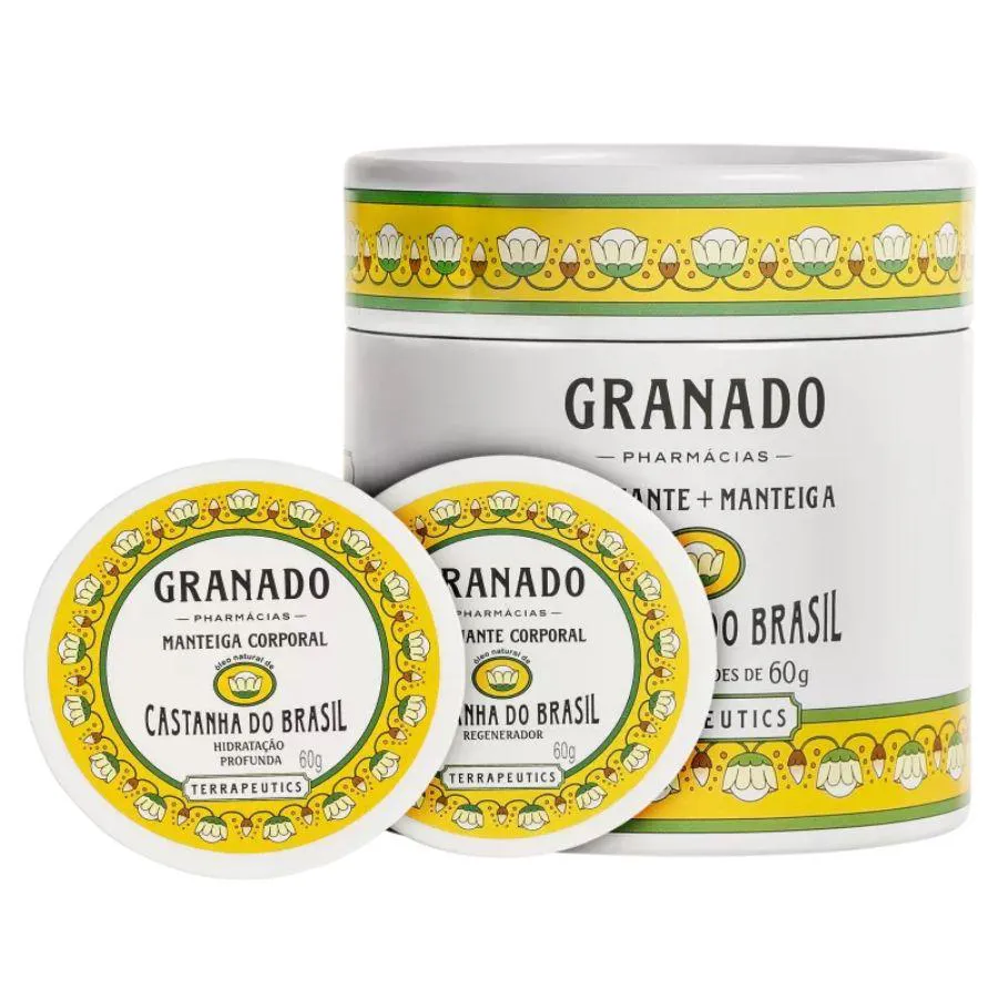 KIT MANTEIGA CASTANHA 60G + ESFOLIANTE CASTANHA 60G - GRANADO