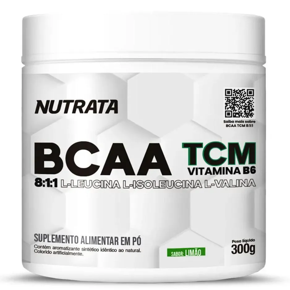BCAA TCM 8:1:1 LIMAO 300G NUTRATA VITAMINA B6