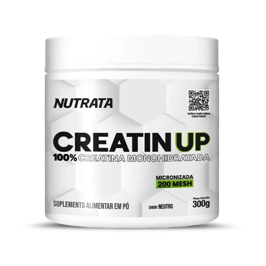 CREATIN UP 100% CREATINA MONOHIDRATADA NUTRATA 300G - SABOR NEUTRO