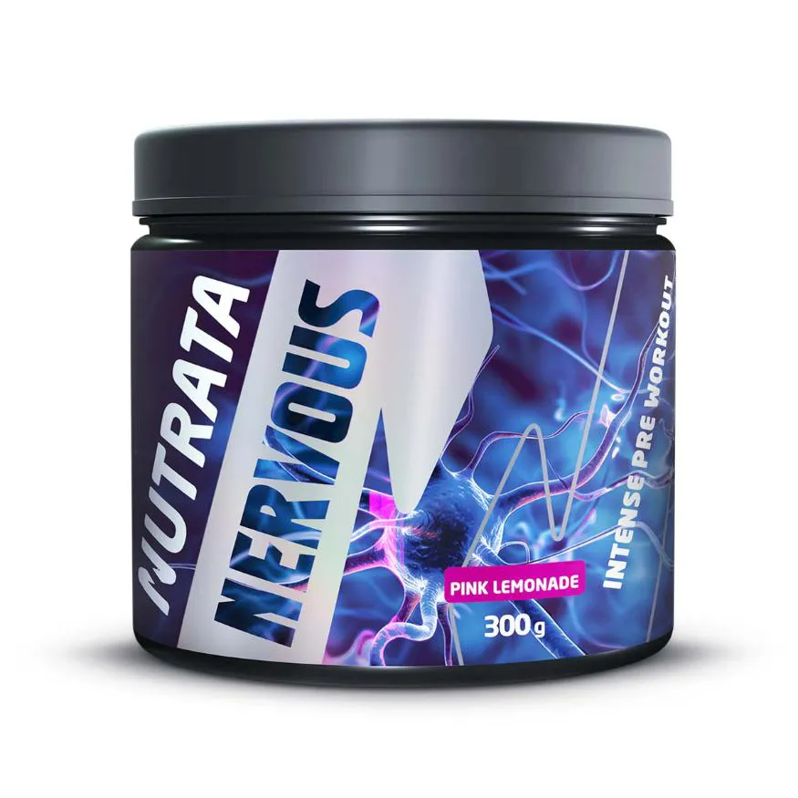 NERVOUS PRE WORKOUT INTENSE PINK LEMONADE 300G NUTRATA