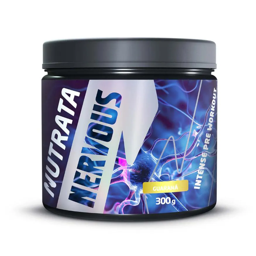 PRE TREINO WORKOUT NERVOUS GUARANA 300G NUTRATA