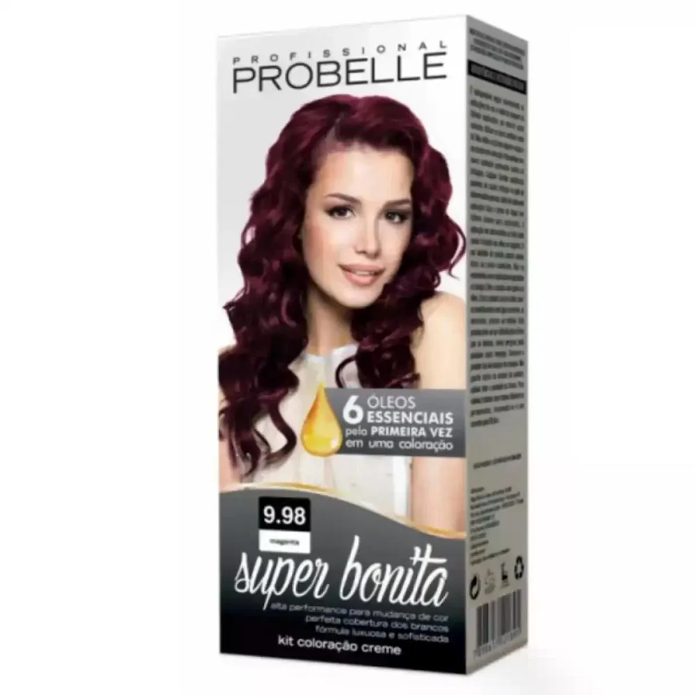 COLORAçãO SUPER BONITA MAGENTA 9.98 PROBELLE 50G