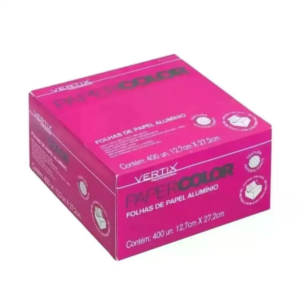 FOLHAS DE PAPEL ALUMíNIO CORTADAS VERTIX