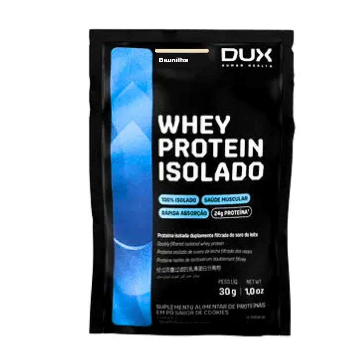SACHE WHEY PROTEIN ISOLADO DUX BAUNILHA 30G