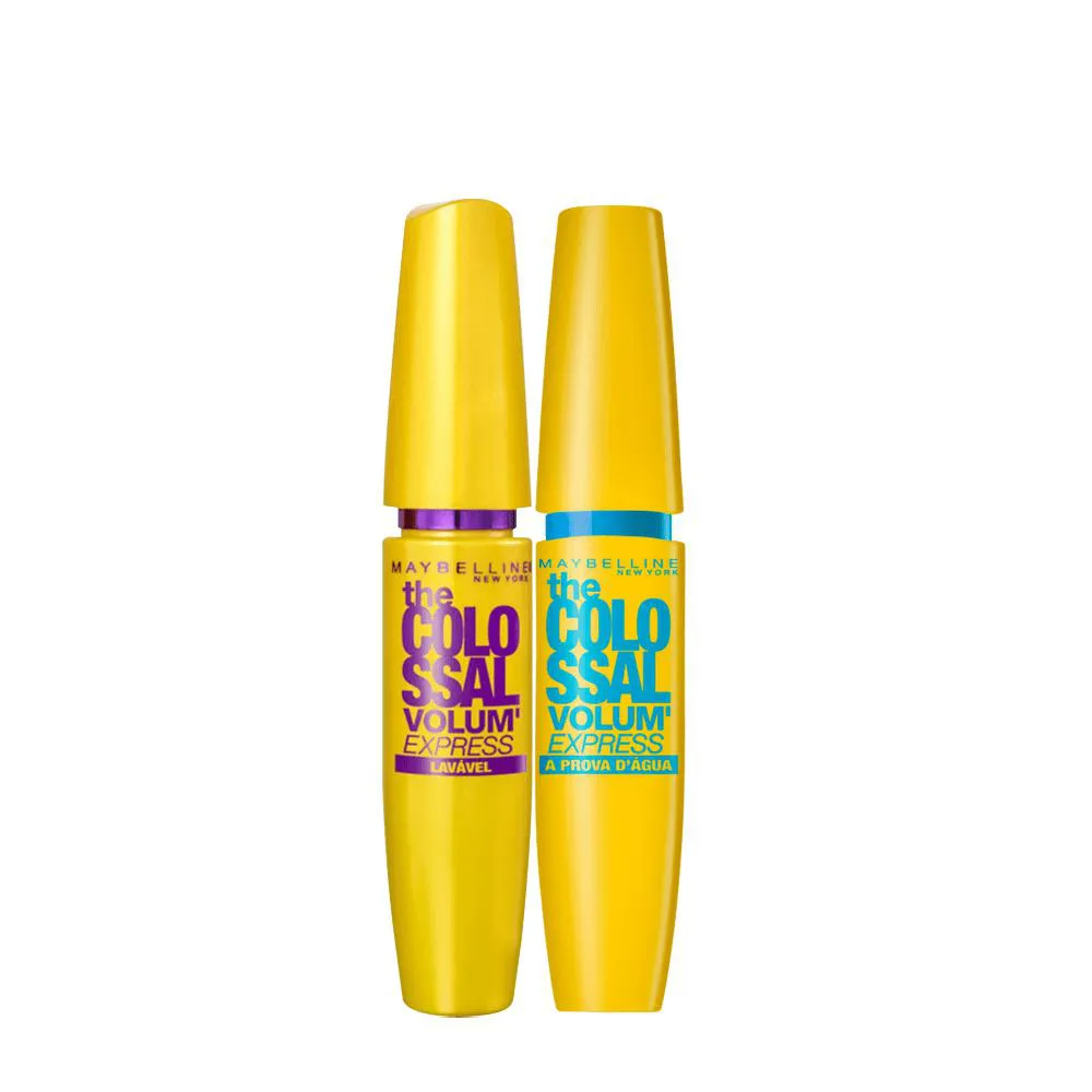 KIT MAYBELLINE THE COLOSSAL VOLUM EXPRESS E WATERPROOF - MáSCARA DE CíLIOS (2 PRODUTOS)