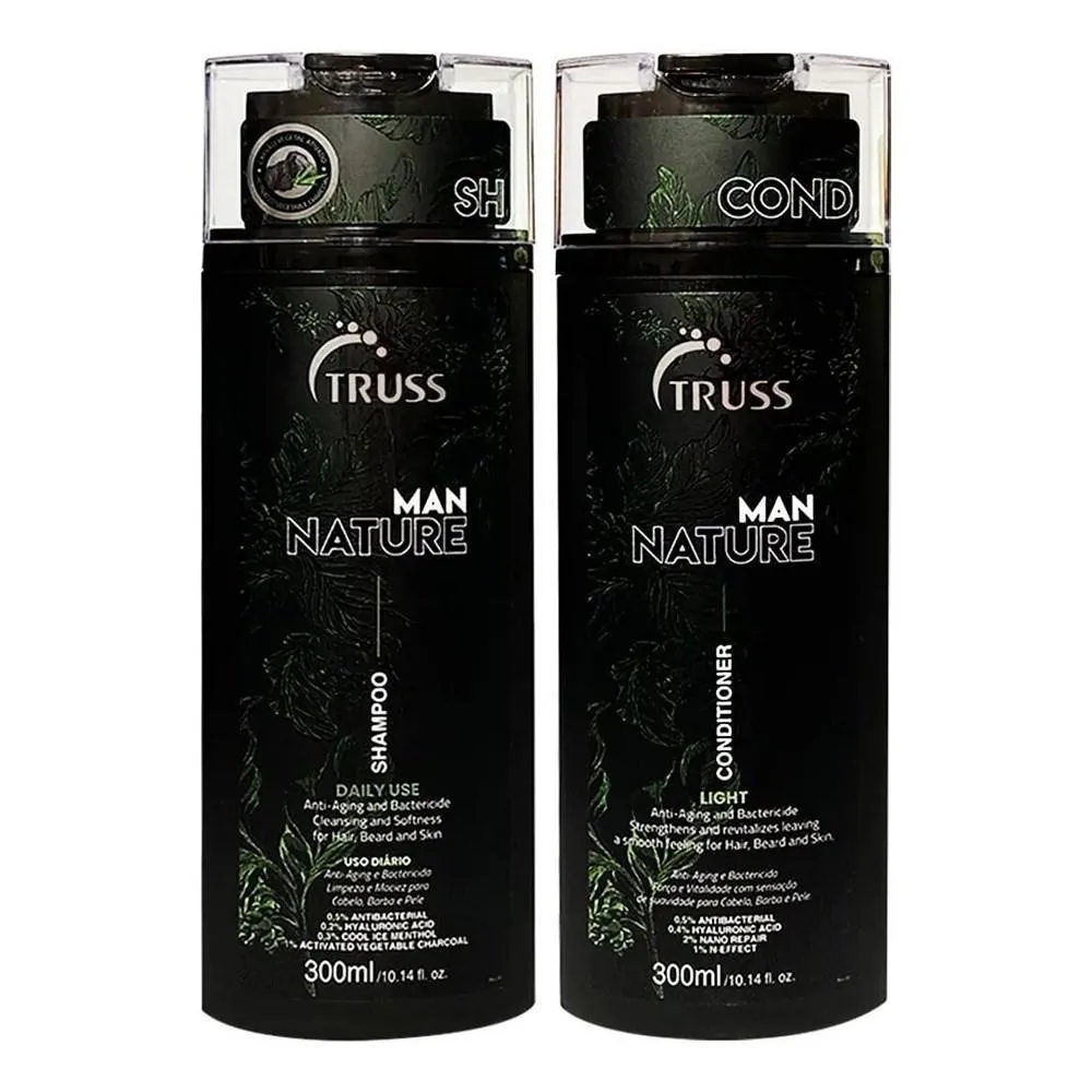 TRUSS MAN NATURE SHAMPOO 300ML + CONDICIONADOR 300ML