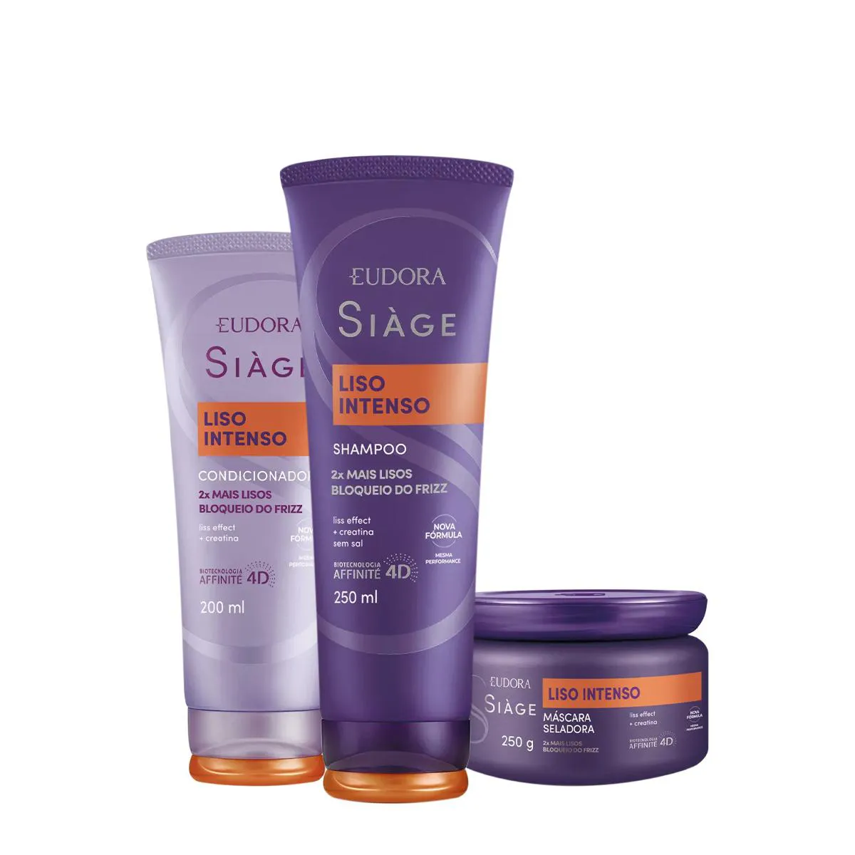 KIT EUDORA SIàGE LISO INTENSO HOME CARE (3 PRODUTOS)