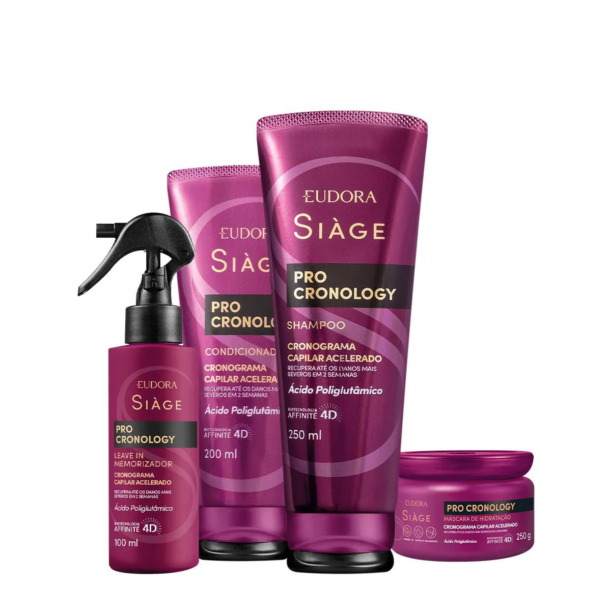 KIT EUDORA SIàGE PRO CRONOLOGY HOME CARE LEAVE-IN (4 PRODUTOS)