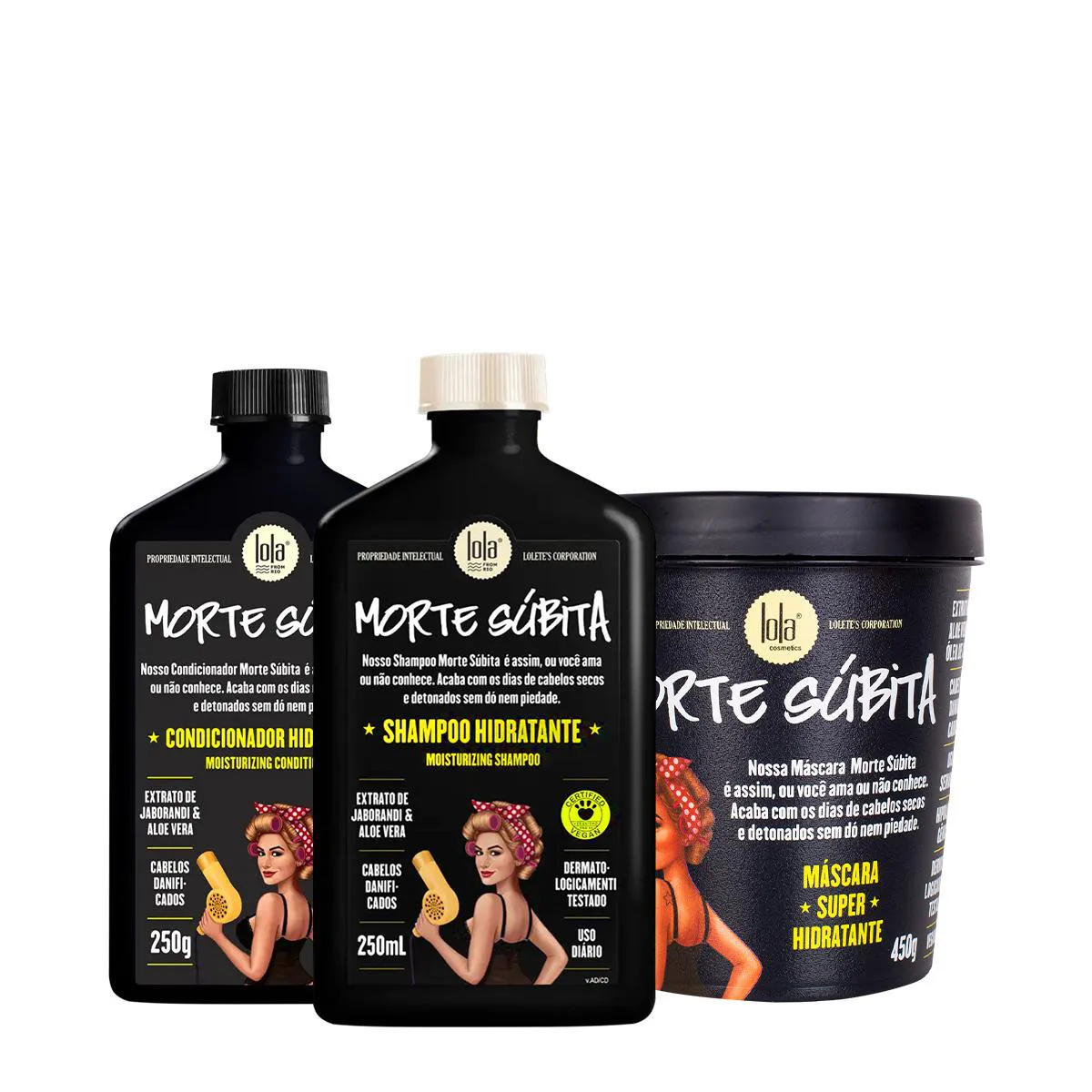 KIT LOLA FROM RIO MORTE SúBITA HOME CARE (3 PRODUTOS)