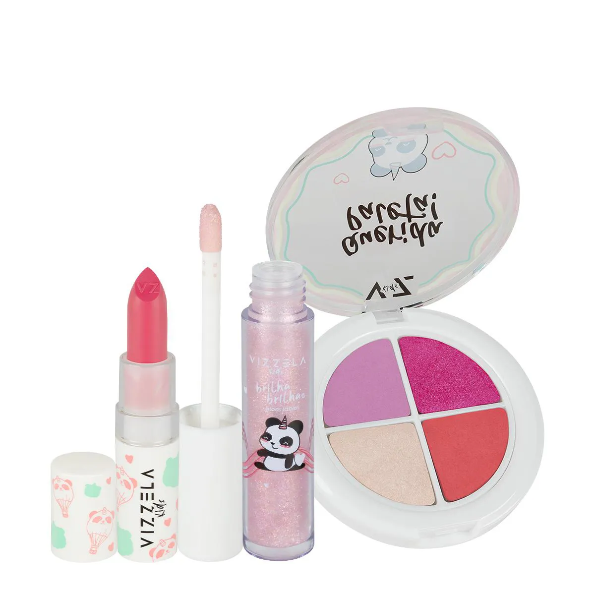 KIT VIZZELA KIDS QUERIDA PALETA! VOA VOA ESTRELINHA BATOM GLOSS (3 PRODUTOS)