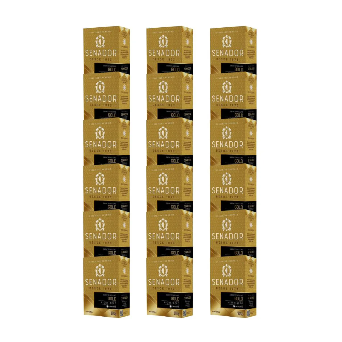 KIT 18X SABONETE SENADOR GOLD 130G - MEMPHIS