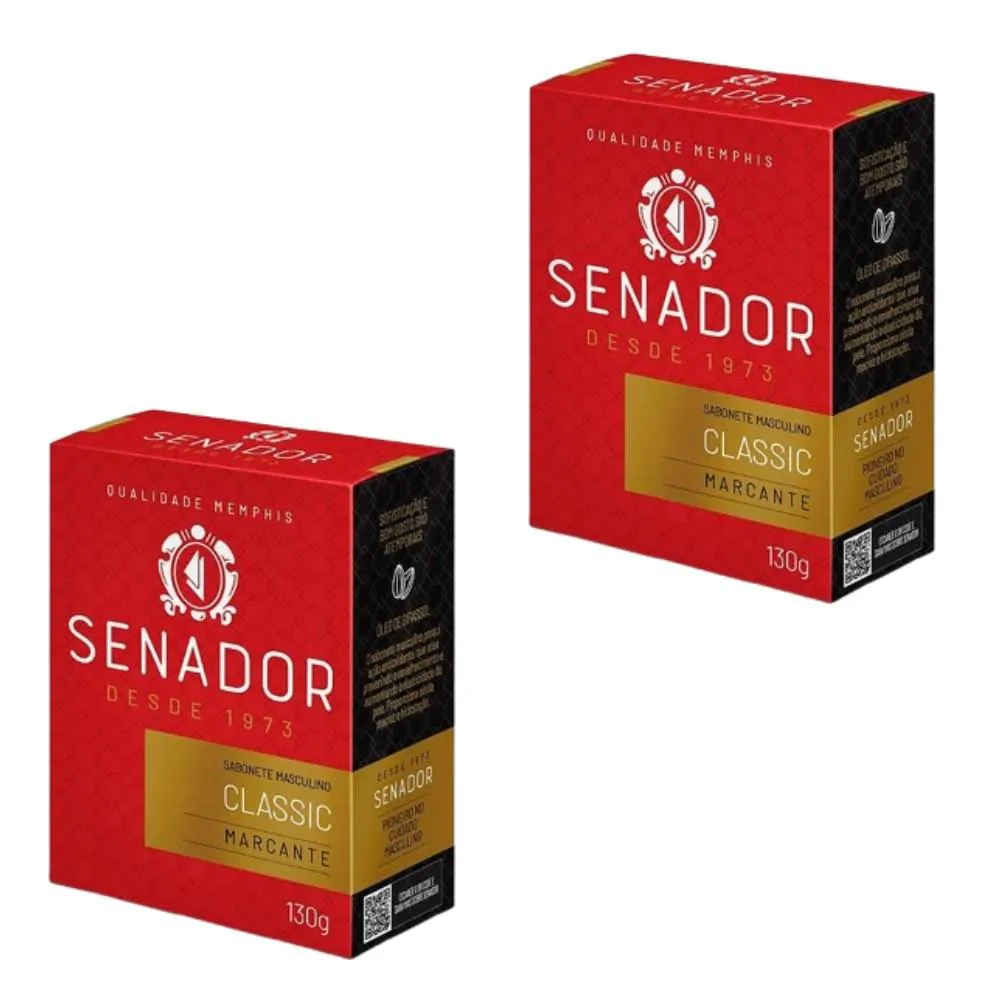 KIT 2X SABONETE SENADOR CLASSIC 130G - MEMPHIS
