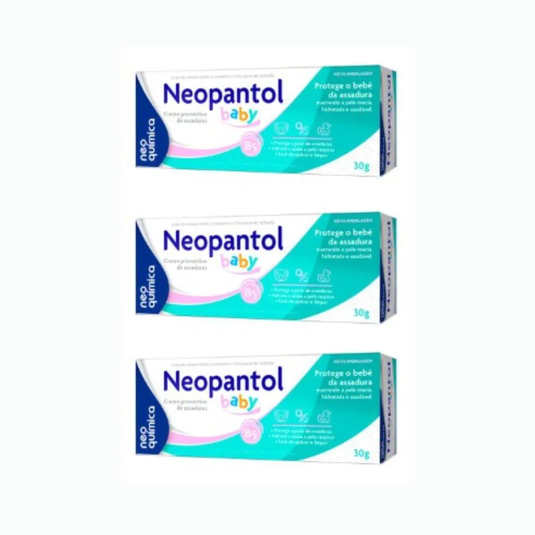 KIT 3X CREME DE ASSADURAS NEOPANTOL BABY - NEO QUíMICA