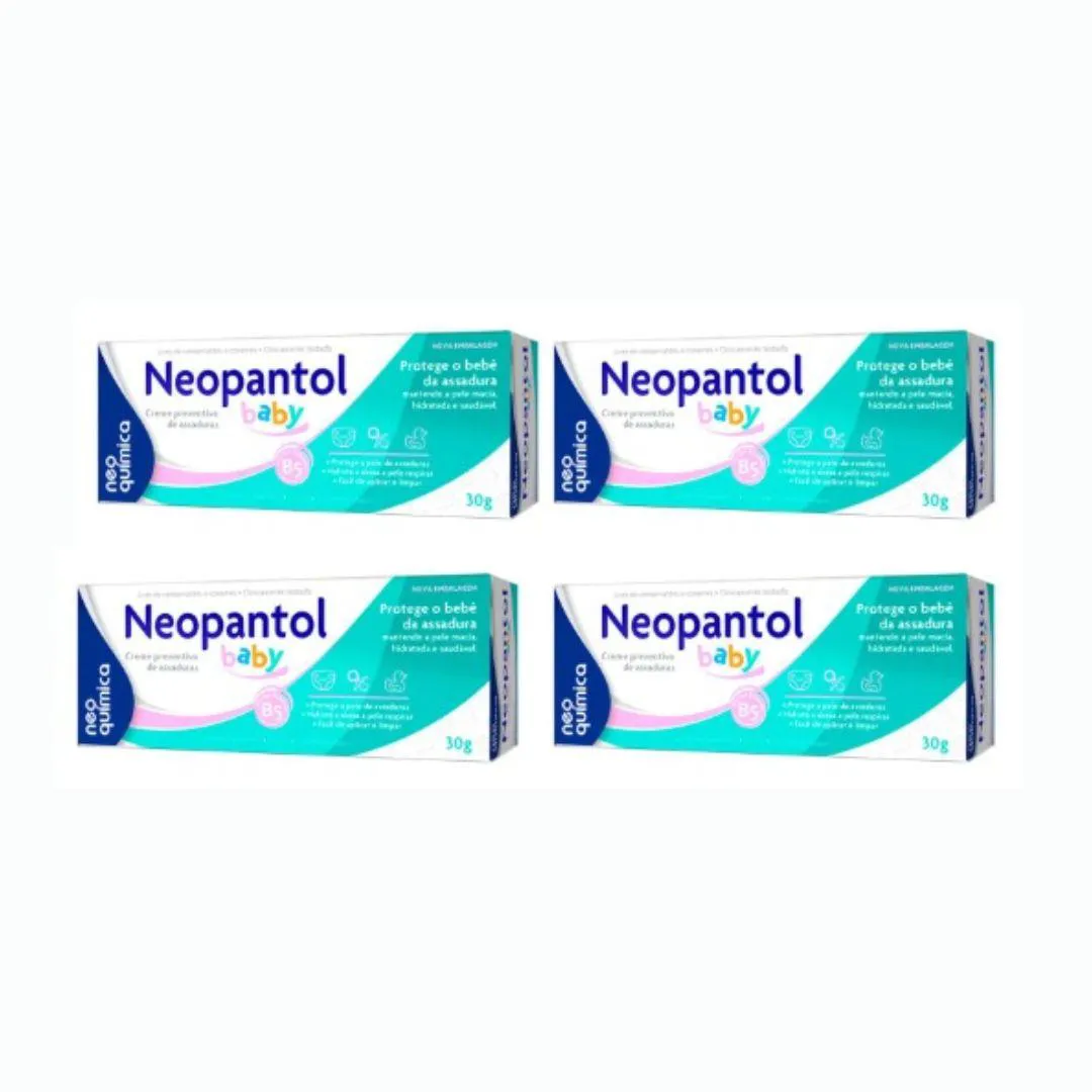 KIT 4X CREME DE ASSADURAS NEOPANTOL BABY - NEO QUíMICA