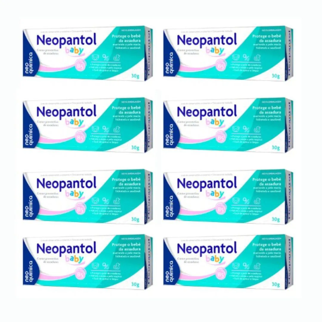 KIT 8X CREME DE ASSADURAS NEOPANTOL BABY - NEO QUíMICA
