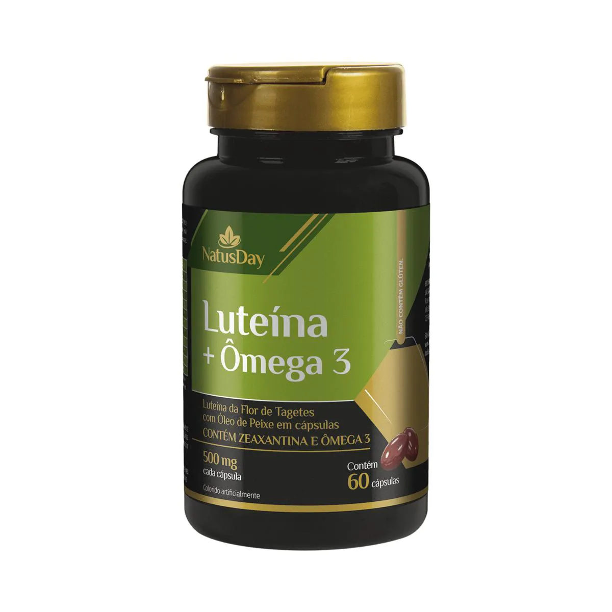 LUTEíNA + ÔMEGA 3 - 60 CáPSULAS - NATUSDAY