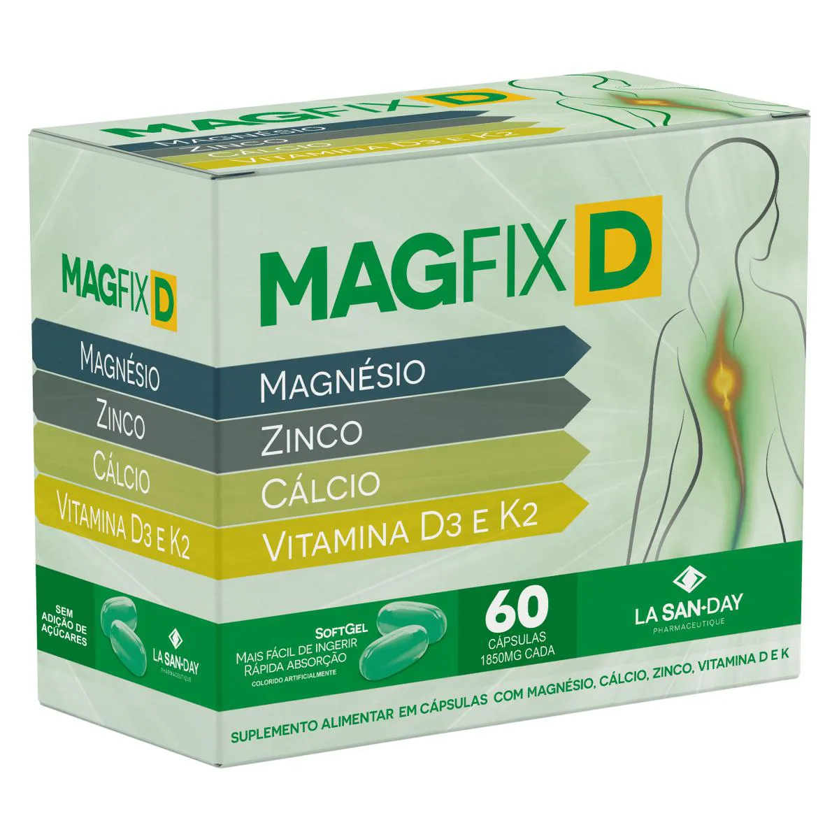 MAGFIX D - 60 CáPSULAS - LA SAN DAY