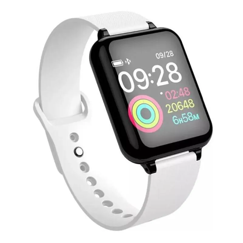 RELóGIO INTELIGENTE B57 SMARTWATCH MONITOR CARDíACO PRESSãO IOS ANDROID - BRANCO