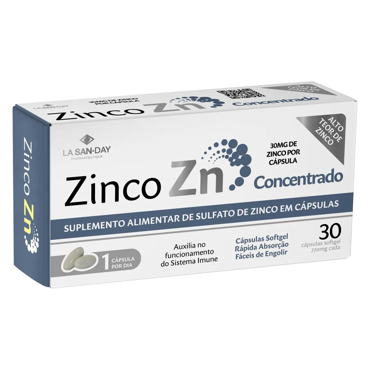 ZINCO CONCENTRADO - 30 CáPSULAS - LA SAN DAY