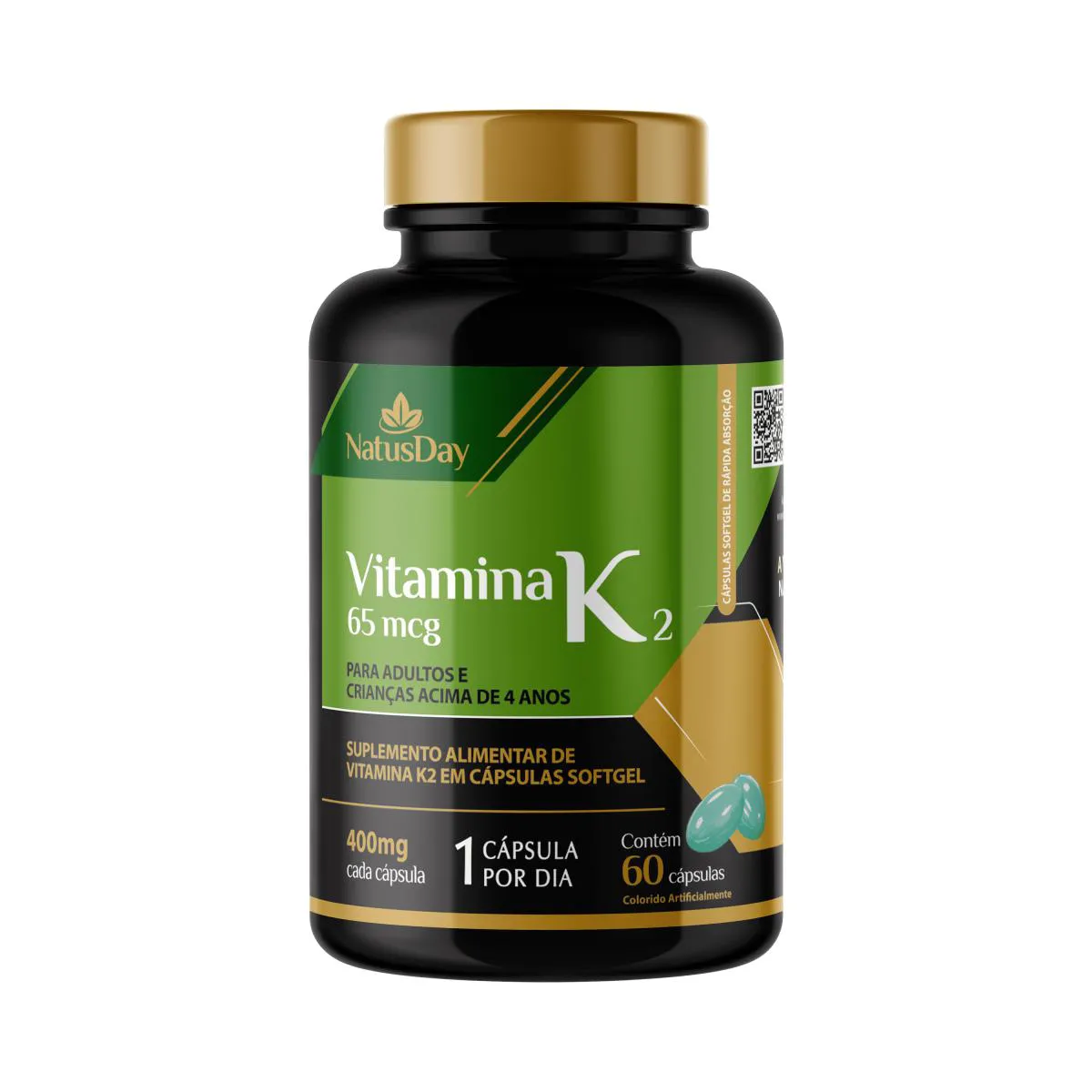 VITAMINA K2 - 60 CáPSULAS - NATUSDAY
