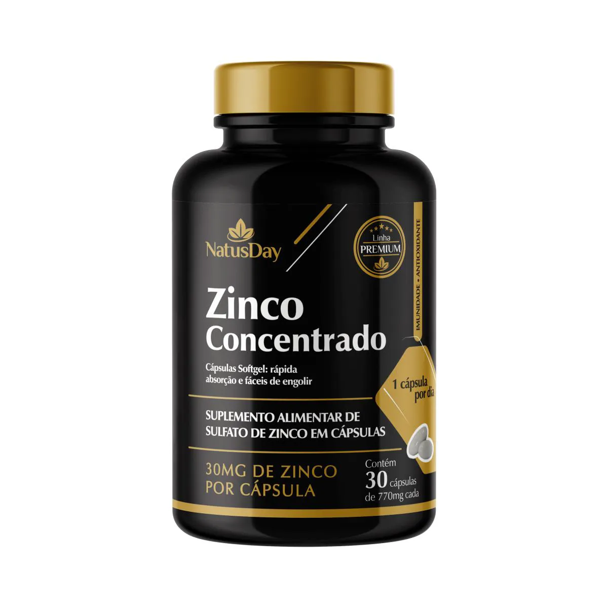 ZINCO CONCENTRADO - 30 CáPSULAS - NATUSDAY PREMIUM