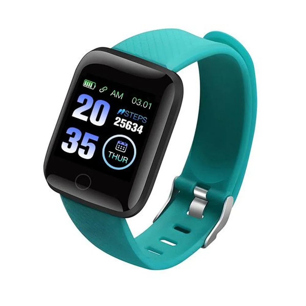 RELOGIO INTELIGENTE SMARTWATCH D13 VERDE PEDOMETRO MULTI-ESPORTES KM KCAL FC