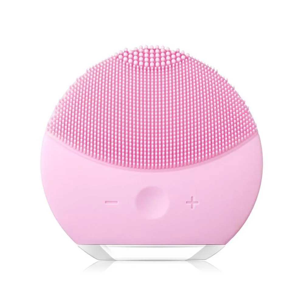 ESPONJA ELéTRICA MASSAGEADORA PARA LIMPEZA FACIAL E DE PELE - FORCLEAN - ROSA BEBê