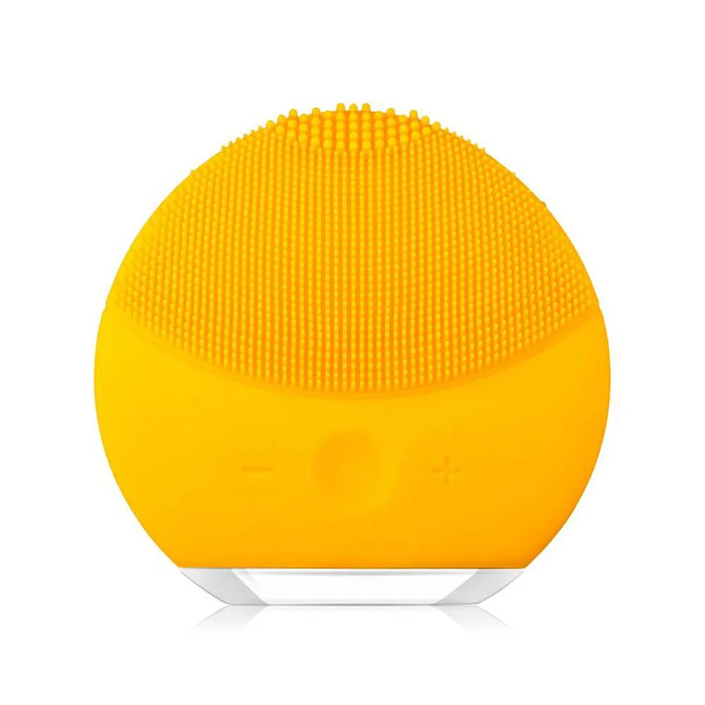 ESPONJA ELéTRICA MASSAGEADORA PARA LIMPEZA FACIAL E DE PELE - FORCLEAN - AMARELO