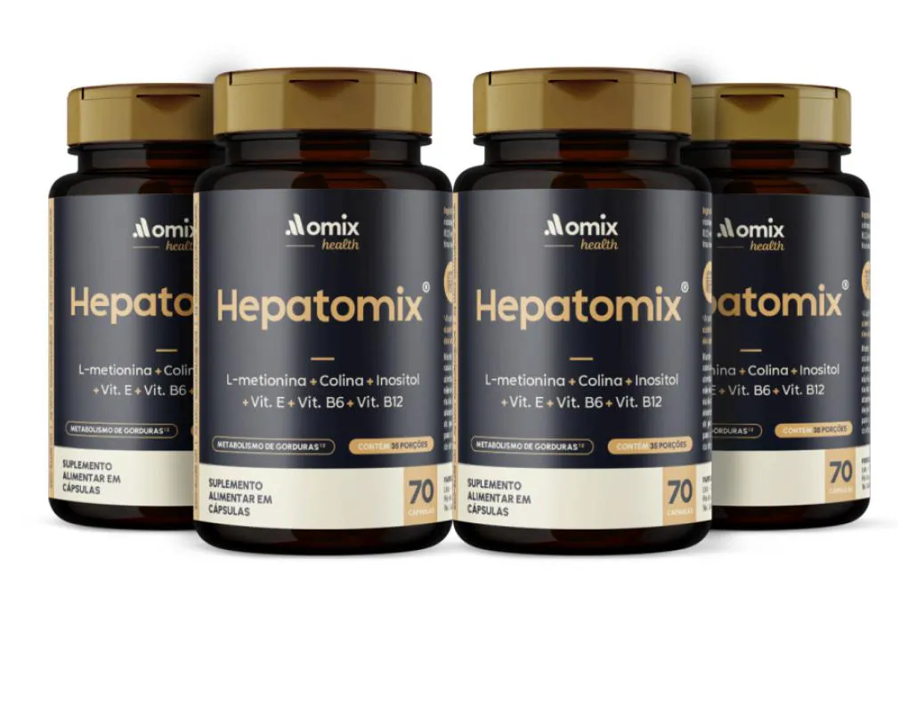 KIT 4X - HEPATOMIX - 70 CáPSULAS