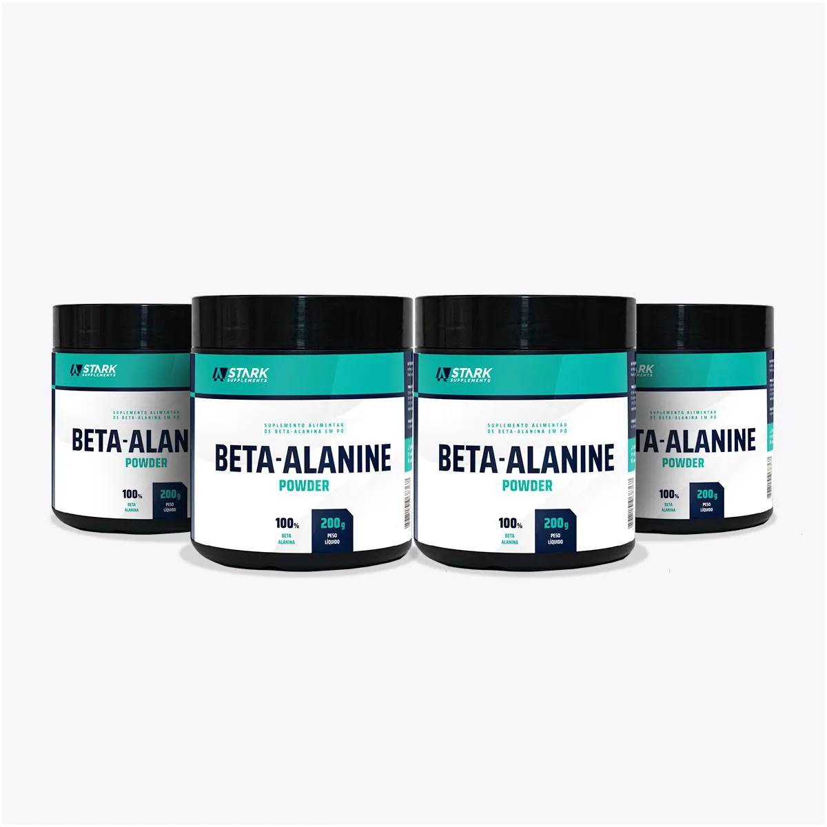 KIT 4X BETA-ALANINE POWDER -NATURAL (200G)-STARK SUPPLEMENTS