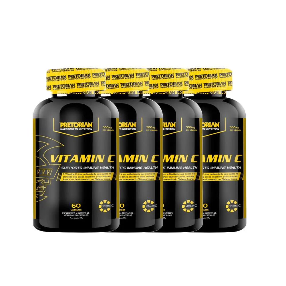 KIT 4X VITAMINA C 60CAPS - PRETORIAN