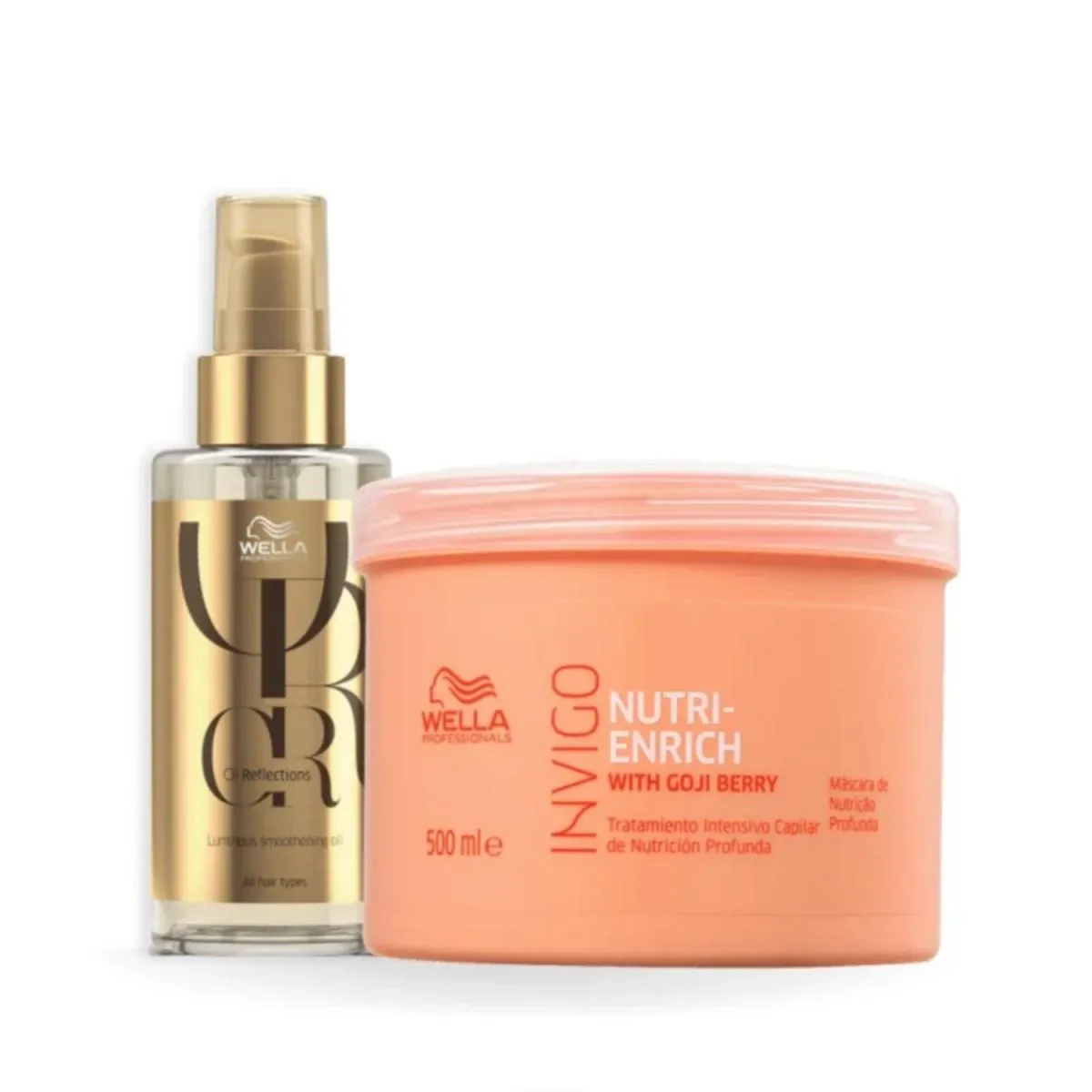 WELLA KIT NUTRI-ENRICH MASCARA 500ML + ÓLEO 100ML
