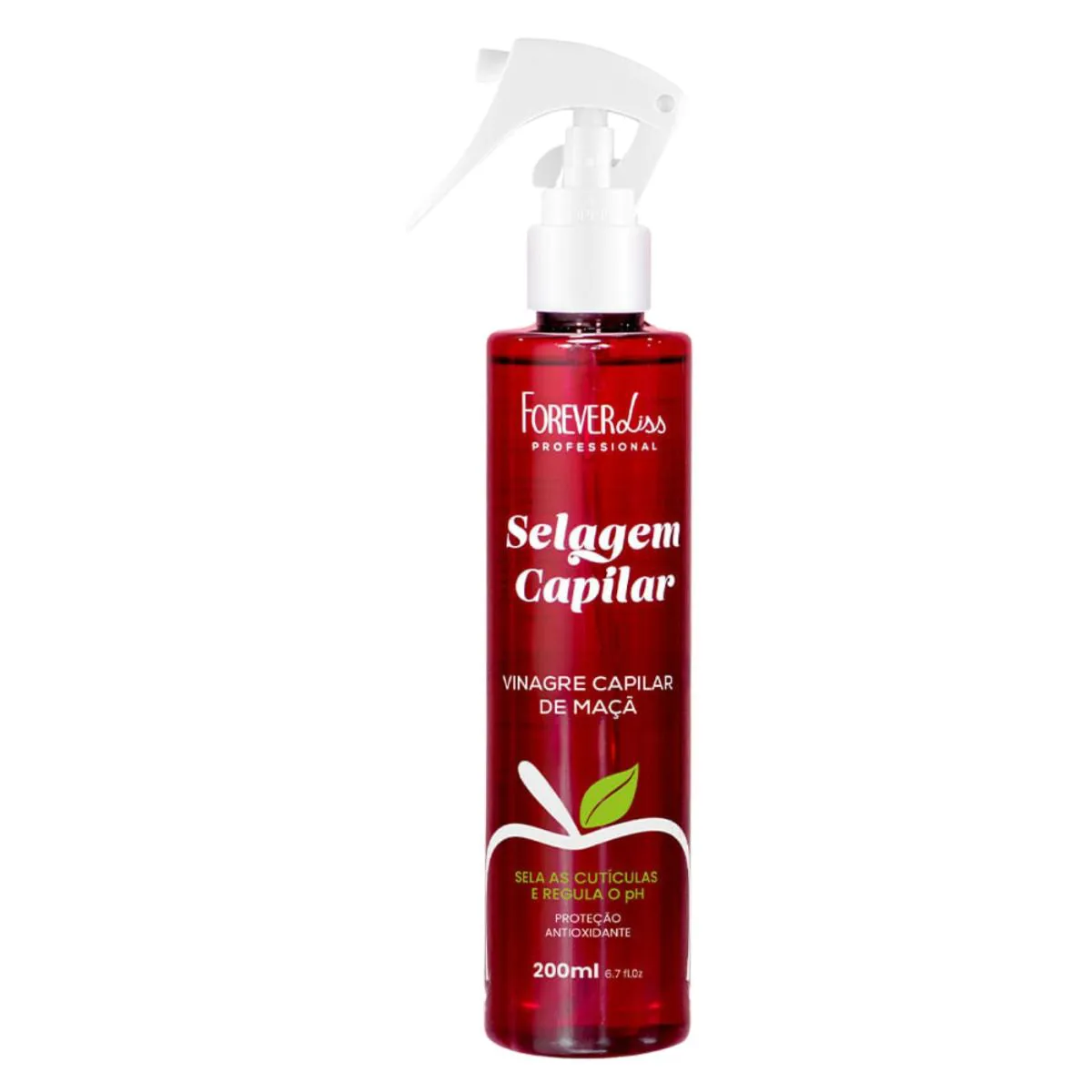VINAGRE CAPILAR DE MAçA FOREVER LISS SELAGEM CAPILAR 200ML