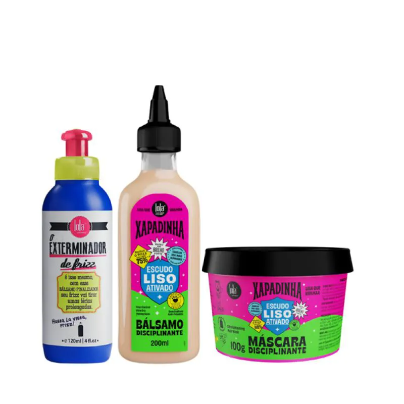 LOLA EXTERMINADOR DE FRIZZ +XAPADINHA BALSAMO+ MASCARA 100ML