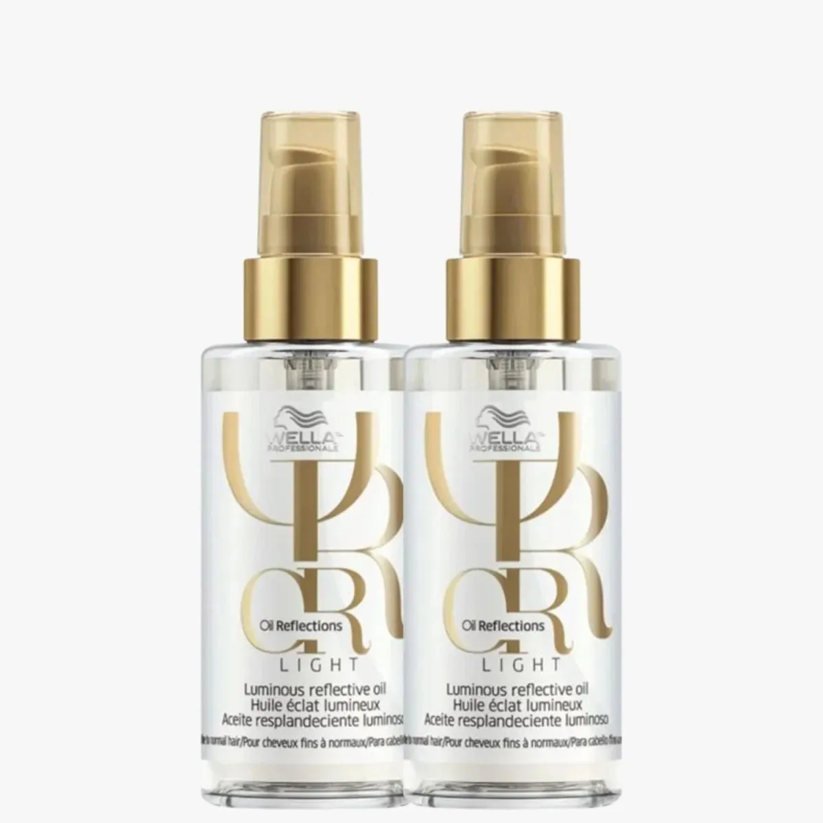 WELLA KIT OIL REFLECTIONS LIGHT DOUBLE SHINE CARE (2 UNIDADES)