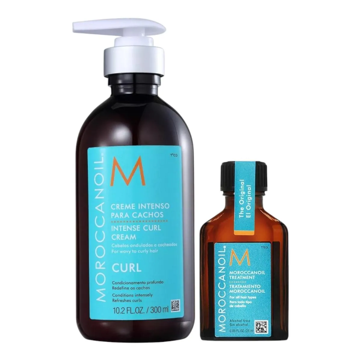 KIT MOROCCANOIL - ÓLEO ORIGINAL 25ML + CREME DE CACHOS 300ML