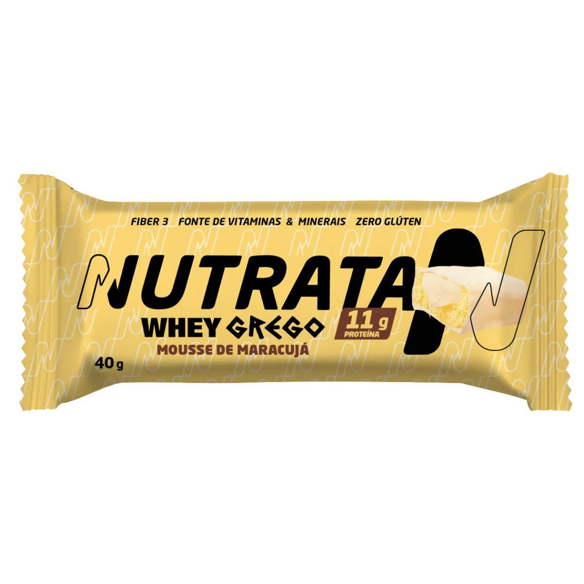 Barra de Whey Grego Bar Nutrata Sabor Maracujá 40g