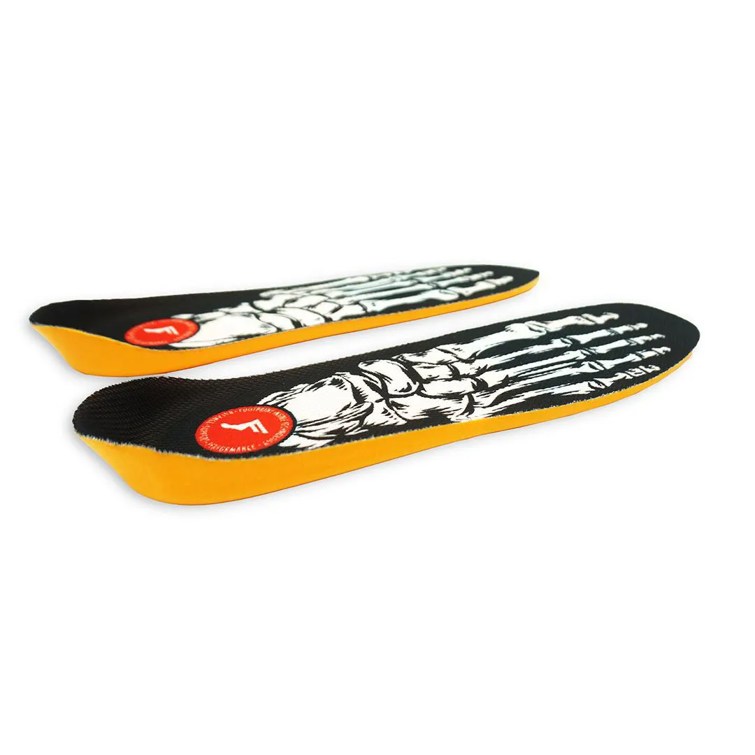 Palmilha Ortopédica Importada Footprint Action Gel Skeleton Black – Redução do cansaço e alívio para pés doloridos | Tecnologia avançada utilizada e testada pela NASA G
