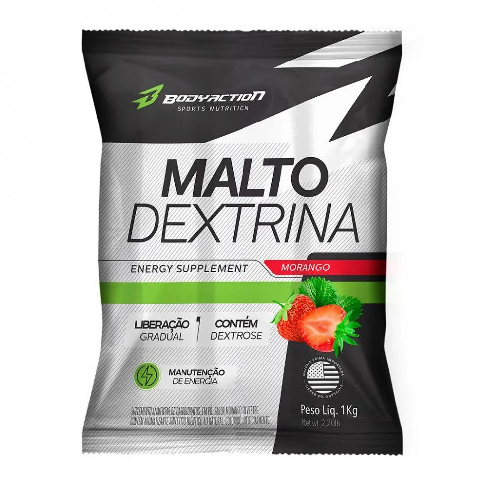 MALTODEXTRINA (1KG) - SABOR: MORANGO SILVESTRE