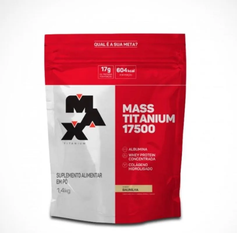 MASS TITANIUM 17500 (1,4KG) - SABOR: BAUNILHA