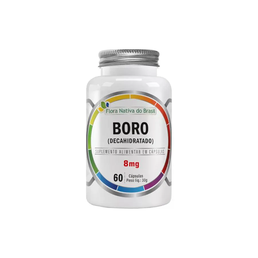 BORO DECAHIDRATADO 8,0MG - FóRMULA AVANçADA COM MATéRIA-PRIMA IMPORTADA. 100% PURA - 30 DOSES