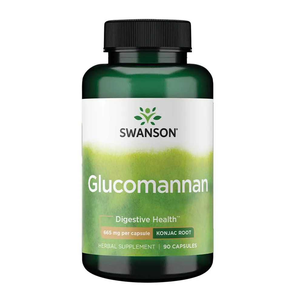 GLUCOMANANO 665MG SWANSON 90 CáPSULAS IMPORTADO